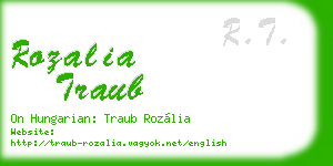 rozalia traub business card